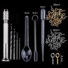 Fundição de silicone - moldes de resina - Conjunto de ferramentas - Jóias de resina - DIY.