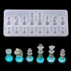 Molde de Silicone - Resina - Internacional Forma de xadrez - DIY.