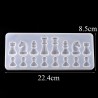 Molde de Silicone - Resina - Internacional Forma de xadrez - DIY.
