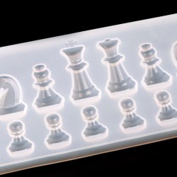 Molde de Silicone - Resina - Internacional Forma de xadrez - DIY.
