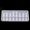 Molde de Silicone - Resina - Internacional Forma de xadrez - DIY.