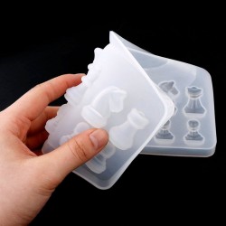 Molde de Silicone - Resina - Internacional Forma de xadrez - DIY.