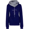 Autumn - Winter - Hoodies - Sweatshirts - Women - Faith Embroidered PrintHoodies & Jumpers