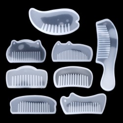 3D - Transparente - Silicone - Comb - Moldes de resina