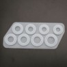 8Pcs - Anel de tamanhos variados - Molde de silicone - jóias de resina