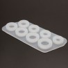 8Pcs - Anel de tamanhos variados - Molde de silicone - jóias de resina