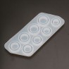 8Pcs - Anel de tamanhos variados - Molde de silicone - jóias de resina