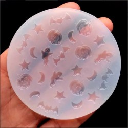 Dia das Bruxas sortidas - Molde de Silicone - fabricação de jóias de resina