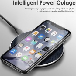 10W - Carregador sem fio rápido - iPhone XS Max XR 8 Plus - USB - Pad de carregamento
