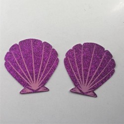 10pairs/lot - Capas de mamilo descartáveis - Shell roxo