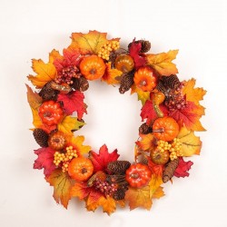 45cm - Abóbora - Exibição da porta dianteira - Halloween assustador