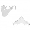 PM2.5 - protetora transparente boca / máscara facial - escudo plástico - reutilizável