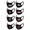 8 pieces - protective face / mouth masks - washable - Christmas printMouth masks