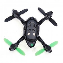Hubsan X4 H107C - Atualizado 2.4G - 4CH - RC Drone Quadcopter - Modo 2 (Trota de mão esquerda) - Verde preto