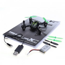 Hubsan X4 H107C - Atualizado 2.4G - 4CH - RC Drone Quadcopter - Modo 2 (Trota de mão esquerda) - Verde preto