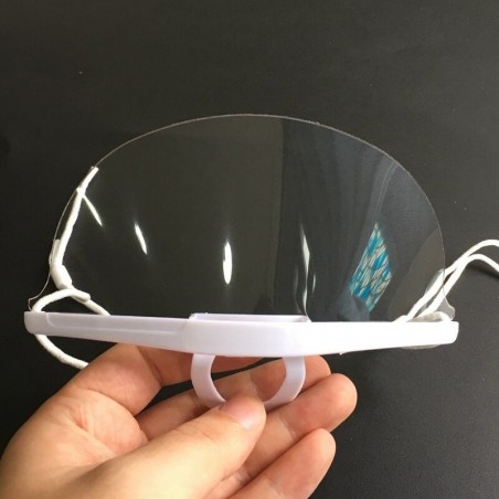 5 peças - máscara de boca transparente - escudo plástico