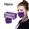 Máscara médica anti-bacteriana descartável - máscara boca - 3 camada - roxo