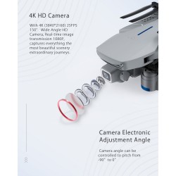 Cada um E520S PRO - GPS - FPV - Dobrável - RTF - 5G - WiFi - 4K - HD