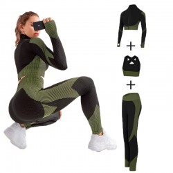 Mulheres - Conjuntos de Yoga - Desporto - Roupas de ginástica - Manga Longa