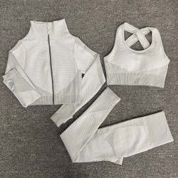 Mulheres - Conjuntos de Yoga - Desporto - Roupas de ginástica - Manga Longa