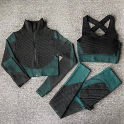 Mulheres - Conjuntos de Yoga - Desporto - Roupas de ginástica - Manga Longa