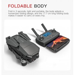 KF107 - GPS - 5G - WiFi - 1.2KM - 4K Servo Camera - Optical Flow Positioning - Brushless - Foldable - One BatteryR/C drone