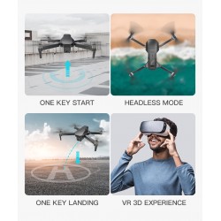 KF107 - GPS - 5G - WiFi - 1.2KM - 4K Servo Camera - Optical Flow Positioning - Brushless - Foldable - One BatteryR/C drone