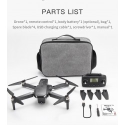 KF107 - GPS - 5G - WiFi - 1.2KM - 4K Servo Camera - Optical Flow Positioning - Brushless - Foldable - One BatteryR/C drone