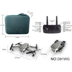 YDJIA D81WG - WiFi - FPV - 4K HD Dual Camera - Optical Flow Positioning - FoldableDrones
