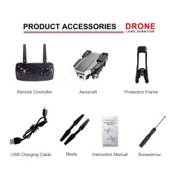 YDJIA D81WG - WiFi - FPV - 4K HD Dual Camera - Optical Flow Positioning - FoldableDrones