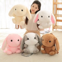 Bunny - coelho - brinquedo de pelúcia - travesseiro - mochila pequena - 45cm