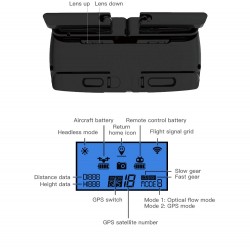 ZLRC SG907 Pro - 5G - WIFI - FPV - GPS - 4K HD Dual Camera - Gimbal de dois eixos - Fluxo de posição óptica - Dobrável