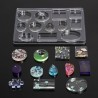 Silicone casting mould for resin jewellery making - 12 shapesDecoration