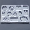 Molde de fundição de silicone para fabricação de jóias de resina - 12 formas