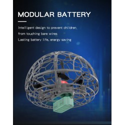 D3 - Luz Colorida - Sensor de Gestura - Modo de Segure Altitude - Indução Inteligente - Bola de Voo
