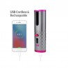 Curador de cabelo cerâmico - sem fio - auto-rotating - display LED - USB