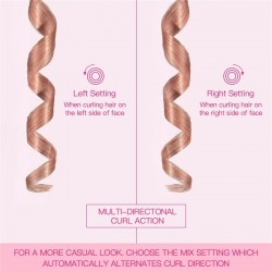 Ceramic hair curler - cordless - auto-rotating - Led display - USBHair