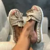 Summer sandals - flip flops with bowknotSandals