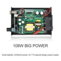 Estação de solda - ferro de solda digital - aquecimento rápido - T12 - STC T12 OLED display