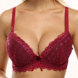 Sutiã de renda sexy com push-up