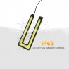 Luzes de carro DRL - LED - COB - à prova d'água - 12V - 2 peças