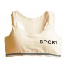 "SPORT" impressão - algodão fitness sutiã acolchoado