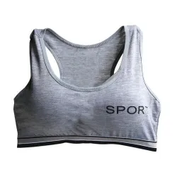 "SPORT" impressão - algodão fitness sutiã acolchoado