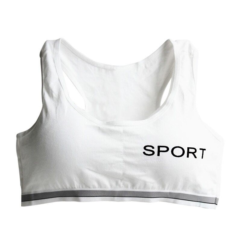 "SPORT" impressão - algodão fitness sutiã acolchoado