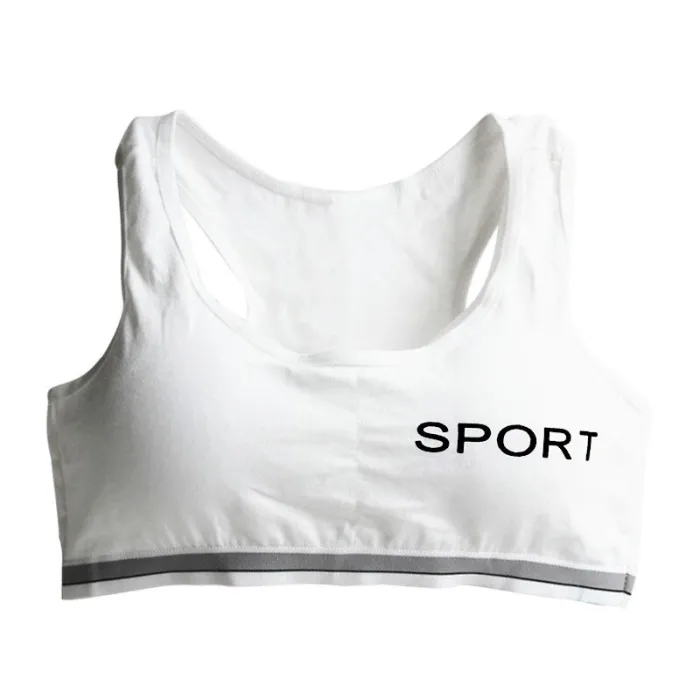 "SPORT" print - cotton fitness padded braWomen's fashion