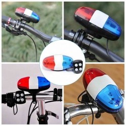 6 Led - 4 sons de tom - sino de bicicleta - chifre com luz