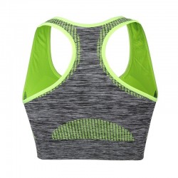 Sutiã de fitness à prova de choque com empurrar para cima - top acolchoado