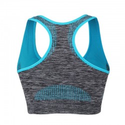 Sutiã de fitness à prova de choque com empurrar para cima - top acolchoado