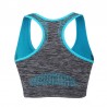 Sutiã de fitness à prova de choque com empurrar para cima - top acolchoado