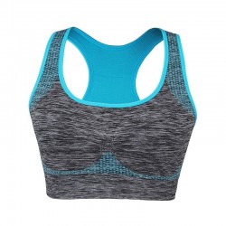 Sutiã de fitness à prova de choque com empurrar para cima - top acolchoado
